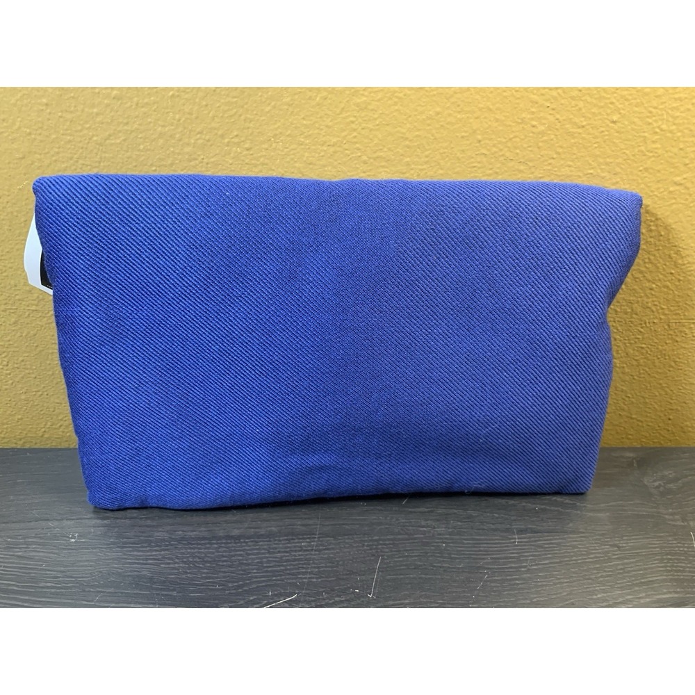 1154 Lill Studio Blue Cotton Fabric Clutch Jewelry Holder- 10" x 6" NWT - Picture 3 of 9